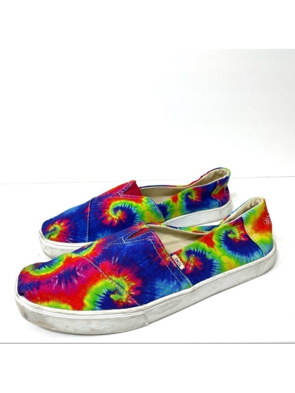 Toms Cup Sole Classics Tie Dyed Canvas Slip On Sneakers